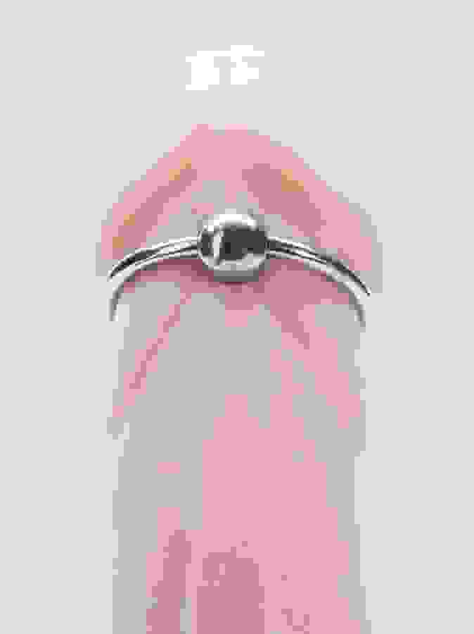 DOMINIX Deluxe Steel Glans Ring, Silver, hi-res
